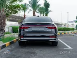 أودي A8 3.0 T 2022 سوداء مستعملة منخفضة الكيلومترات Interior جلدية